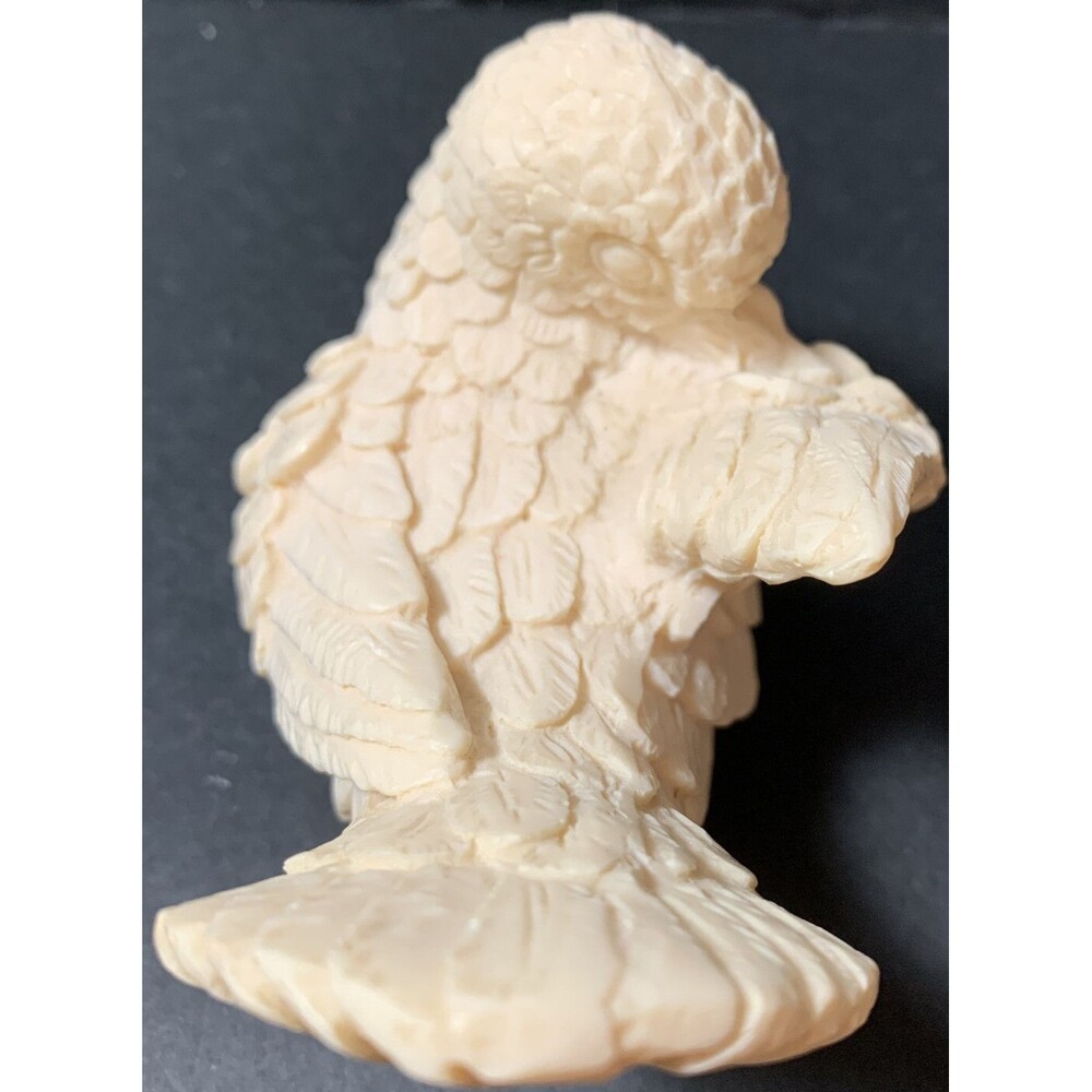 A Santini Doves Love Birds ResinAlabaster Hand Carved Sculptures Pair Italy Vtg - Picture 4 of 11
